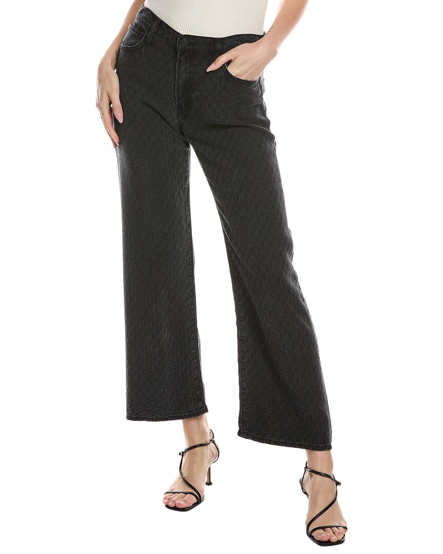 Hudson Jean Rosalie Back In Black Wide Leg Jean In Black