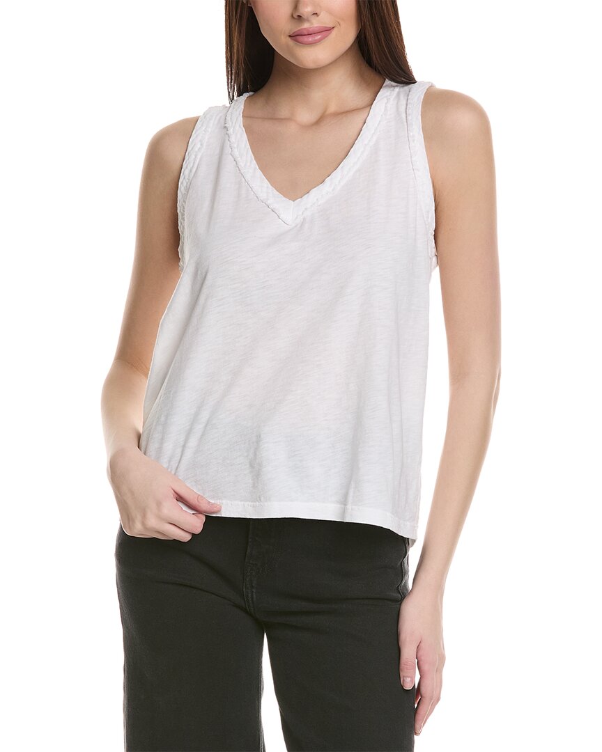 MICHAEL STARS MICHAEL STARS DINA FABRIC MIX V-NECK TANK