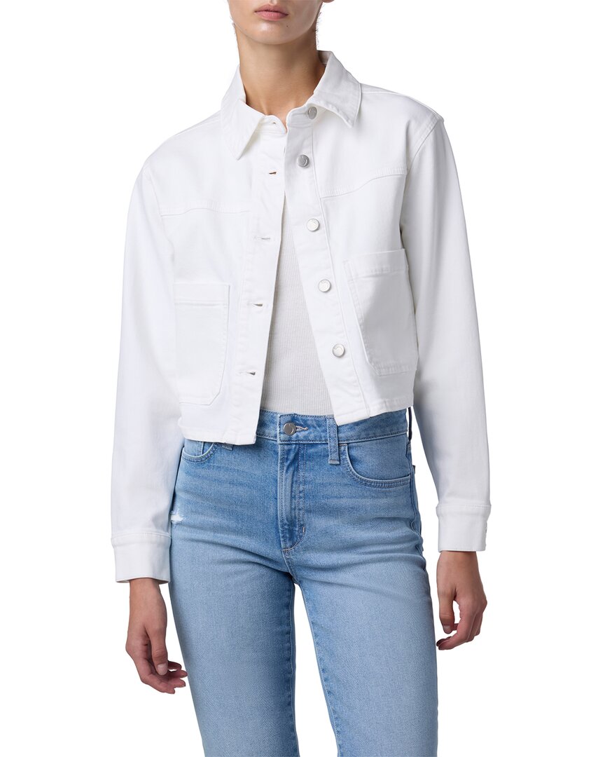Shop Joe's Jeans Crop Patch Pocket Jacket In White
