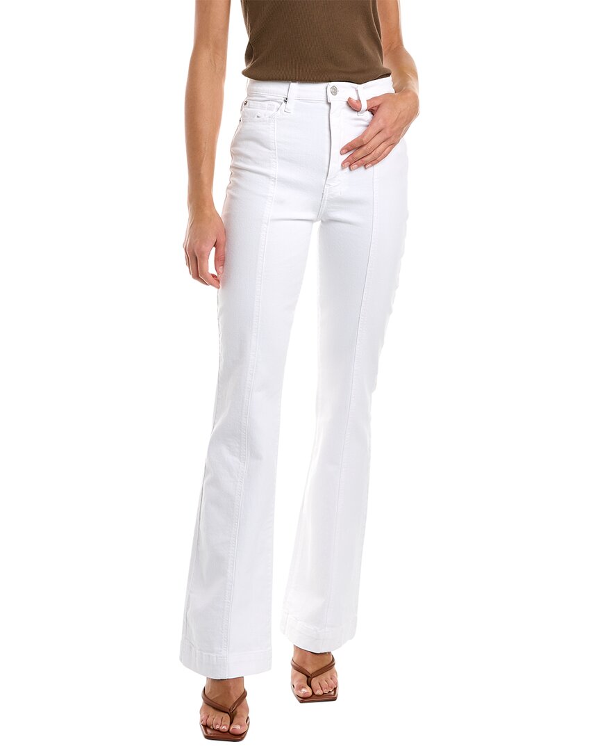 7 For All Mankind Tailorless Dojo Wide Leg Jeans In White