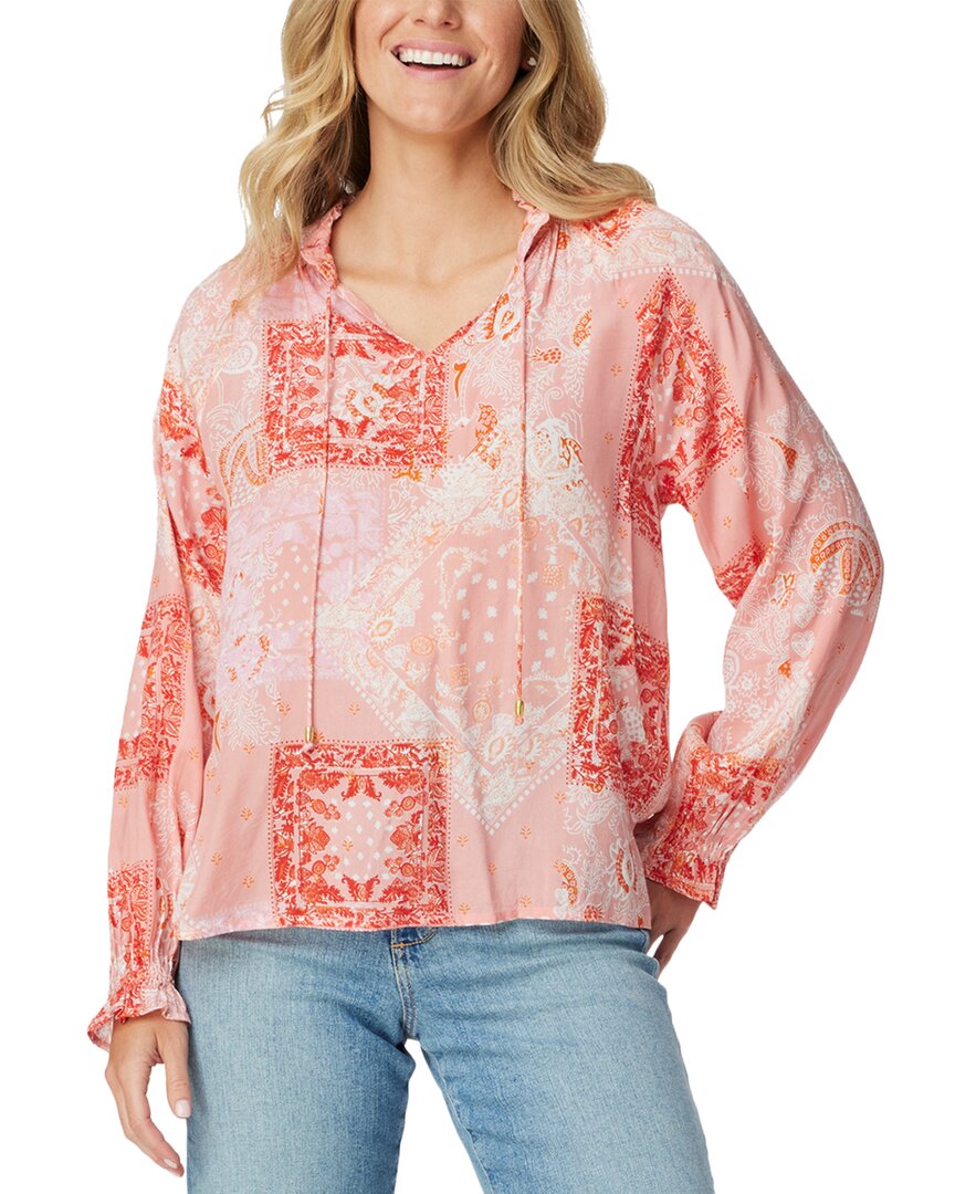 Roller Rabbit Maisie Patchwork Jay Top In Pink