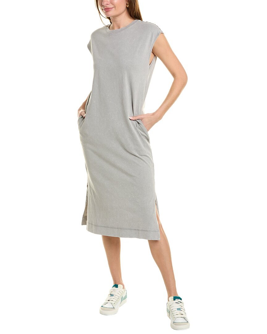 Shop Brook + Lynn Muscle Tank Dress In Grey