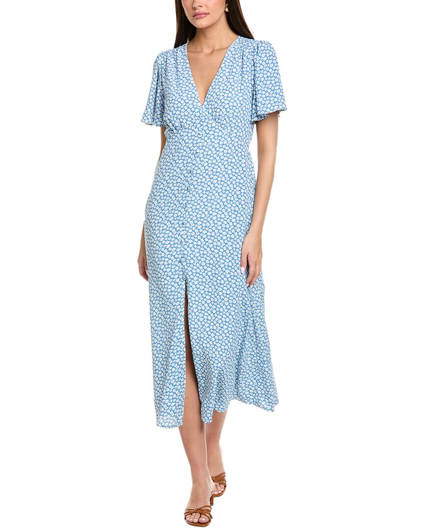 Anna Kay Renee Midi Dress In Blue