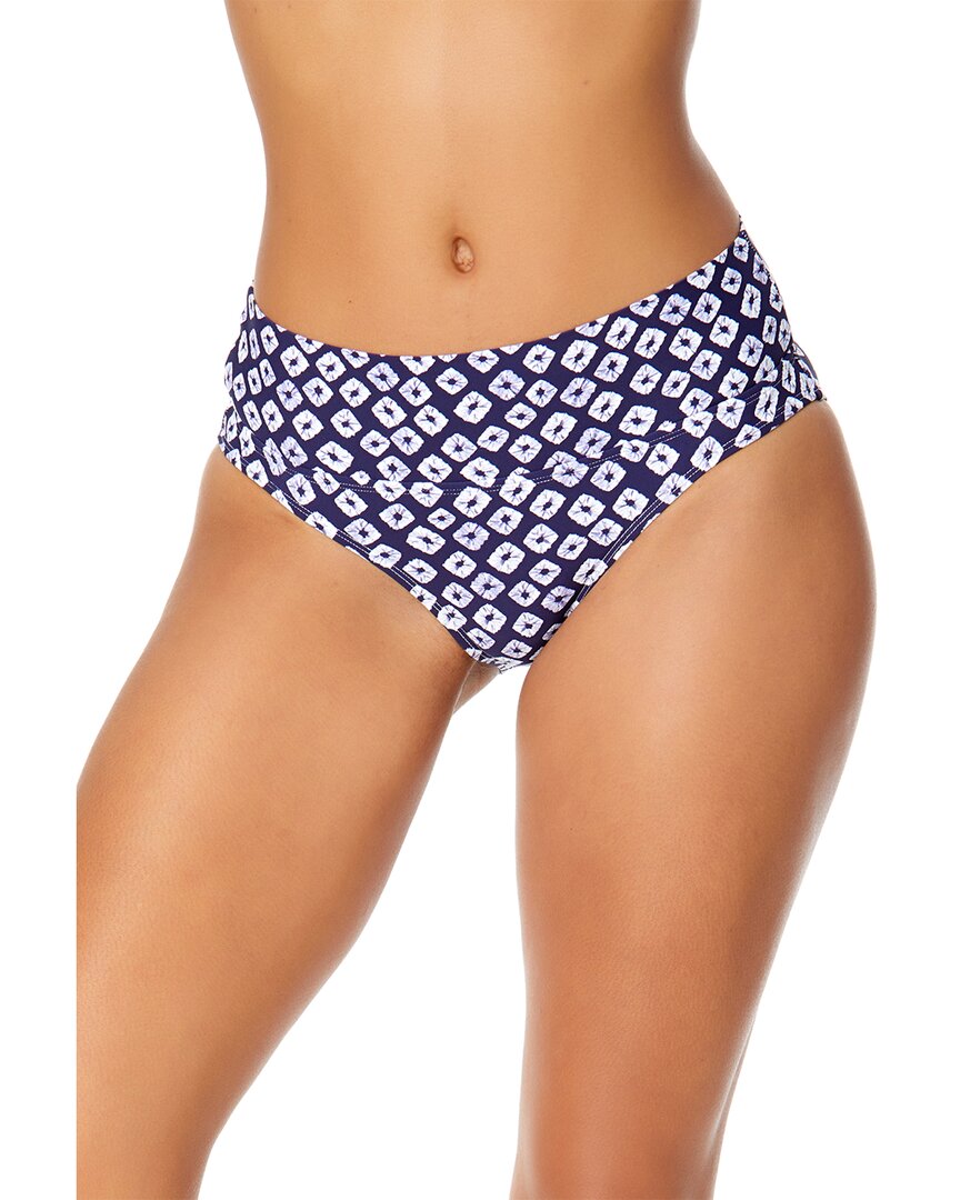 Anne Cole Palm Chic Soft Band Mid Rise Bikini Swim Bottom