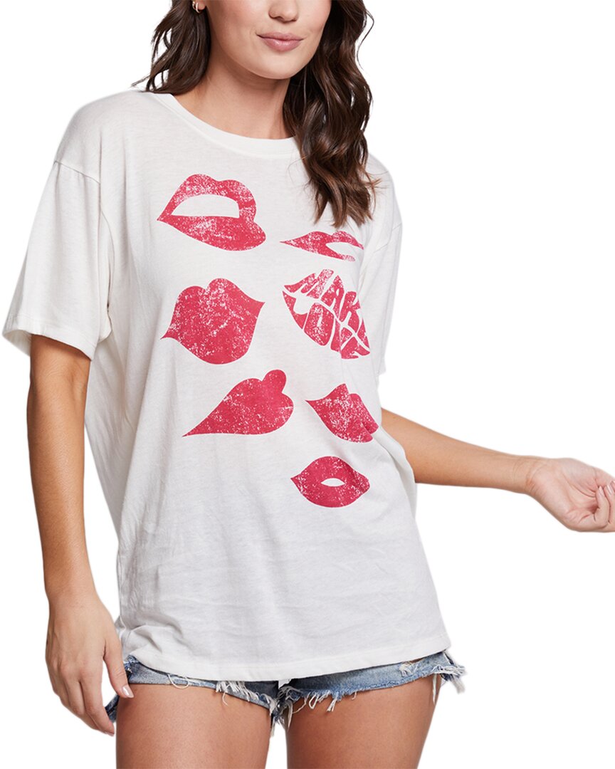 Shop Chaser Make Love T-shirt In White