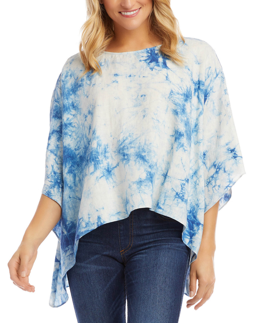 Image of Karen Kane Flare Hem Linen Top