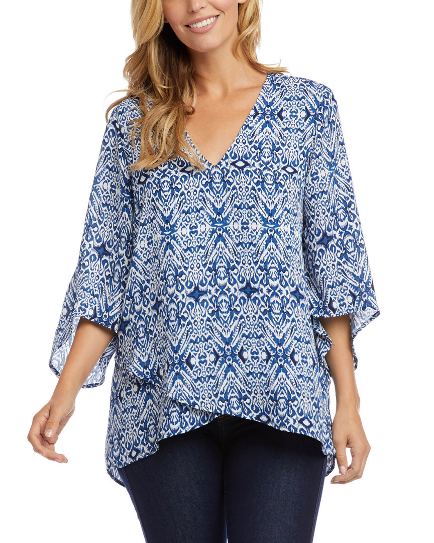 Image of Karen Kane Bracelet Sleeve Asymmetric Top