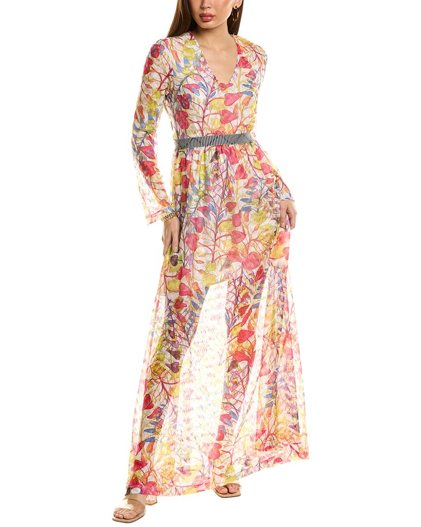 M Missoni Lace Maxi Dress In White