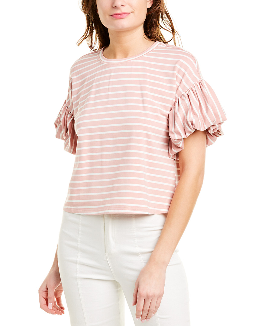 Image of J.O.A. Bubble Sleeve Top
