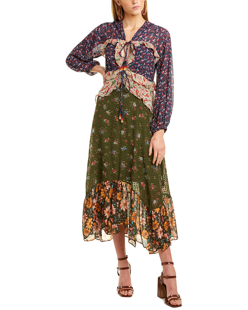 Image of Farm Rio Mixed Liberty Midi Dress
