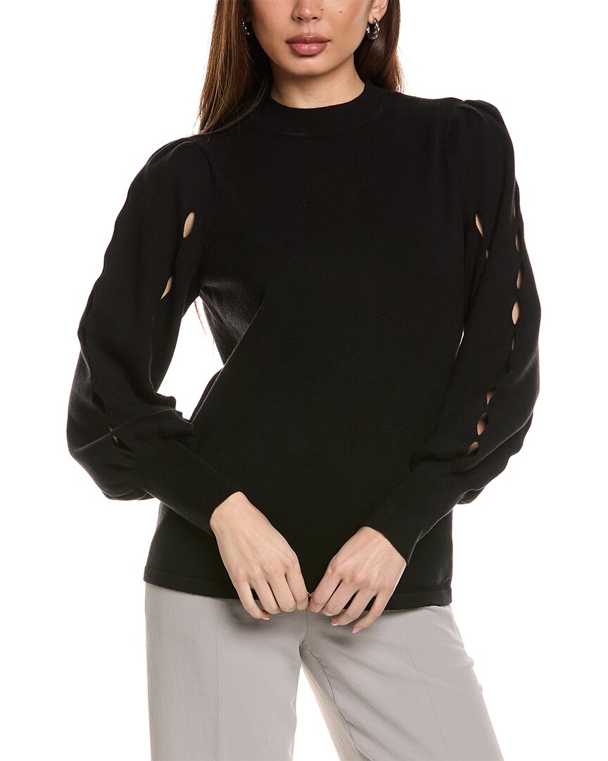 Joseph Ribkoff Balloon Sleeve Sweater In Black