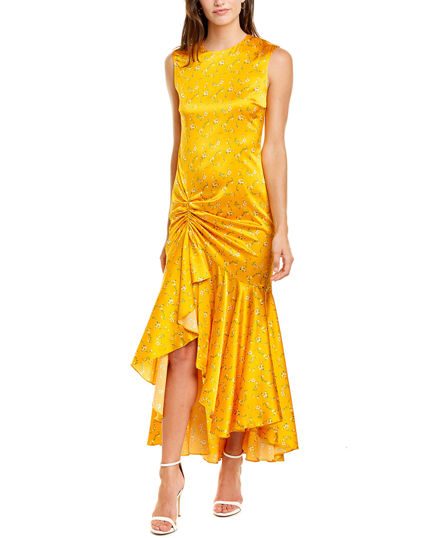 Image of Caroline Constas Lonnie Silk-Blend Maxi Dress