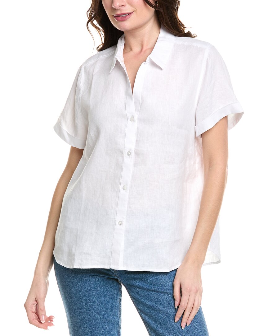 Tommy Bahama Beachside Linen Views Blouse In White