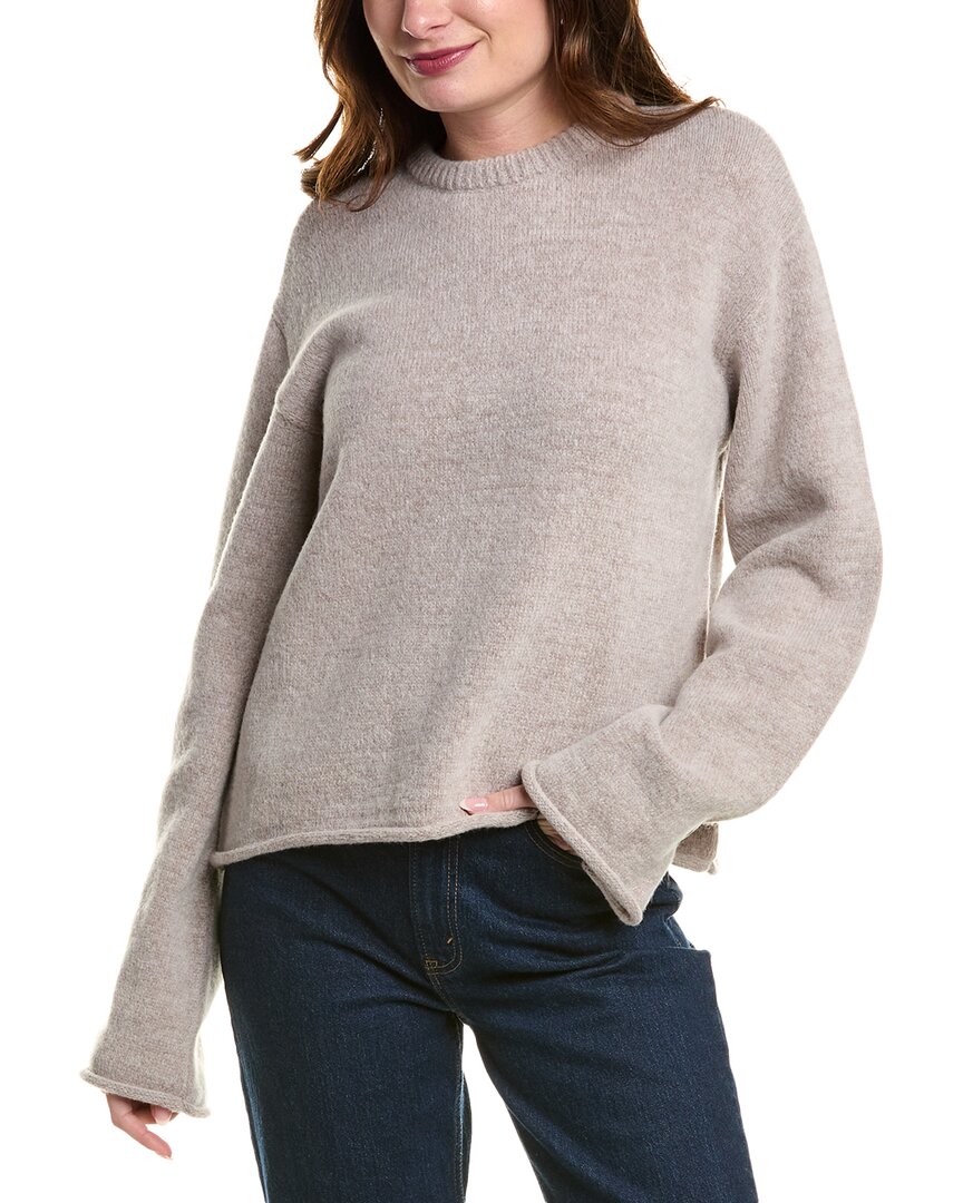 Shop Proenza Schouler White Label Tara Wool-blend Sweater In Purple