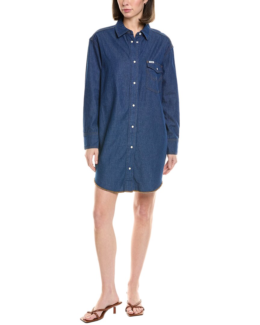 Staud X Wrangler The Oversized Western Shirtdress