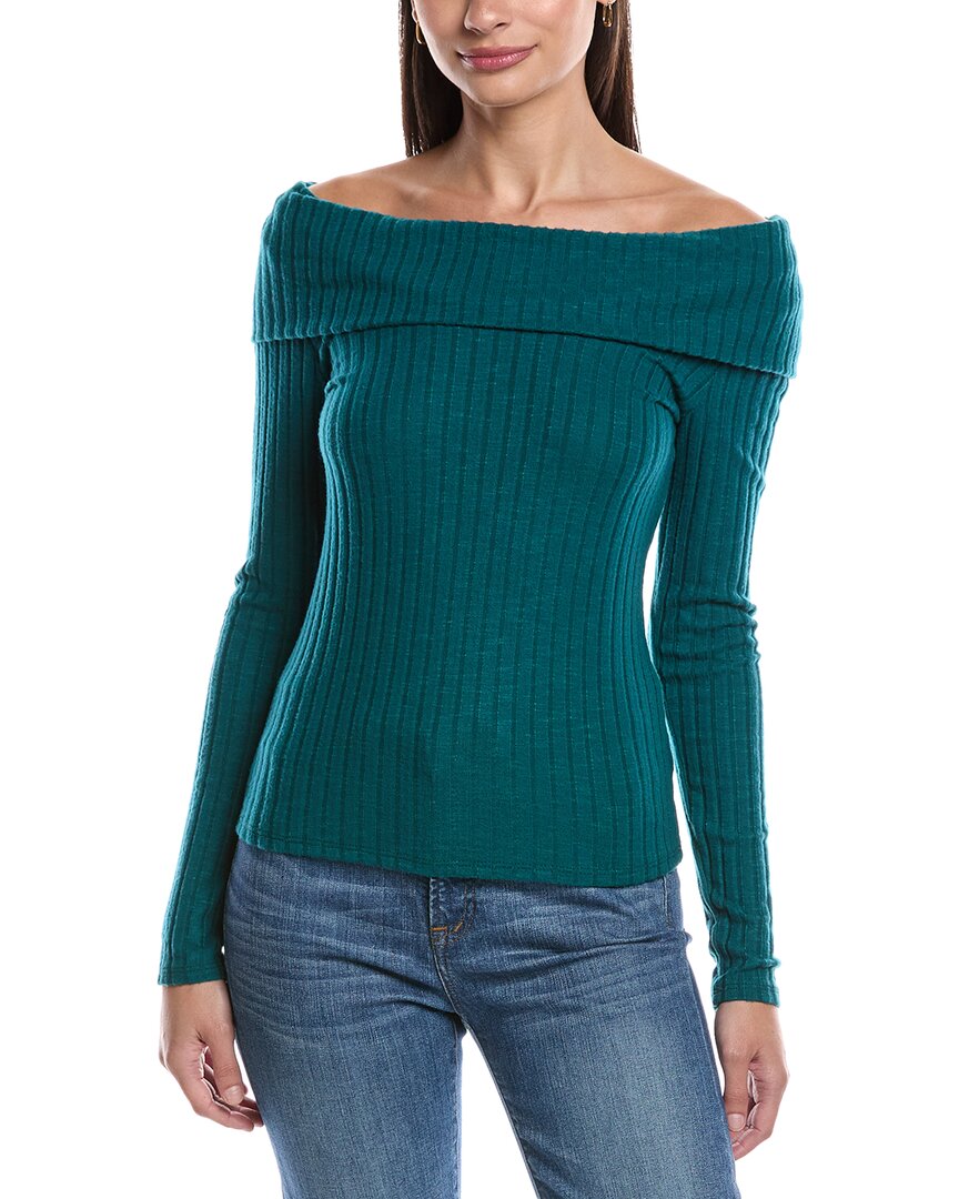 Michael Stars Aspen Sweater In Green