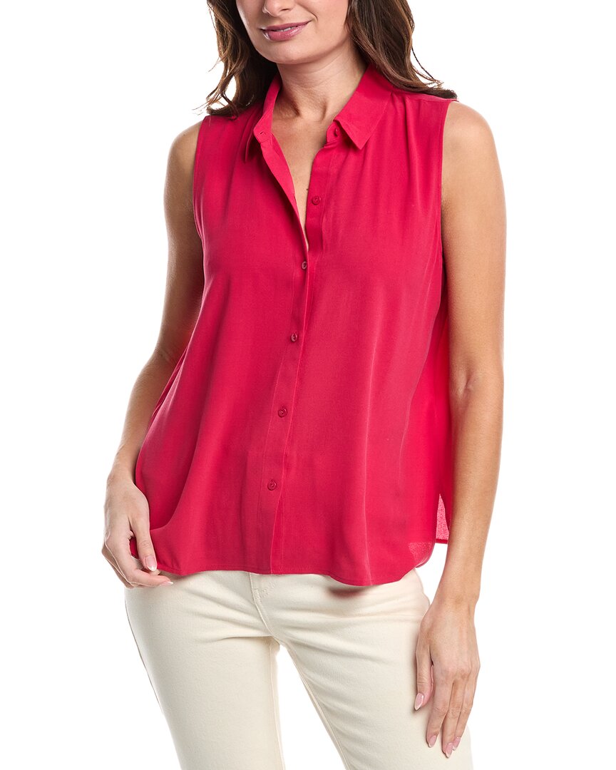 Eileen Fisher Silk Shirt In Pink