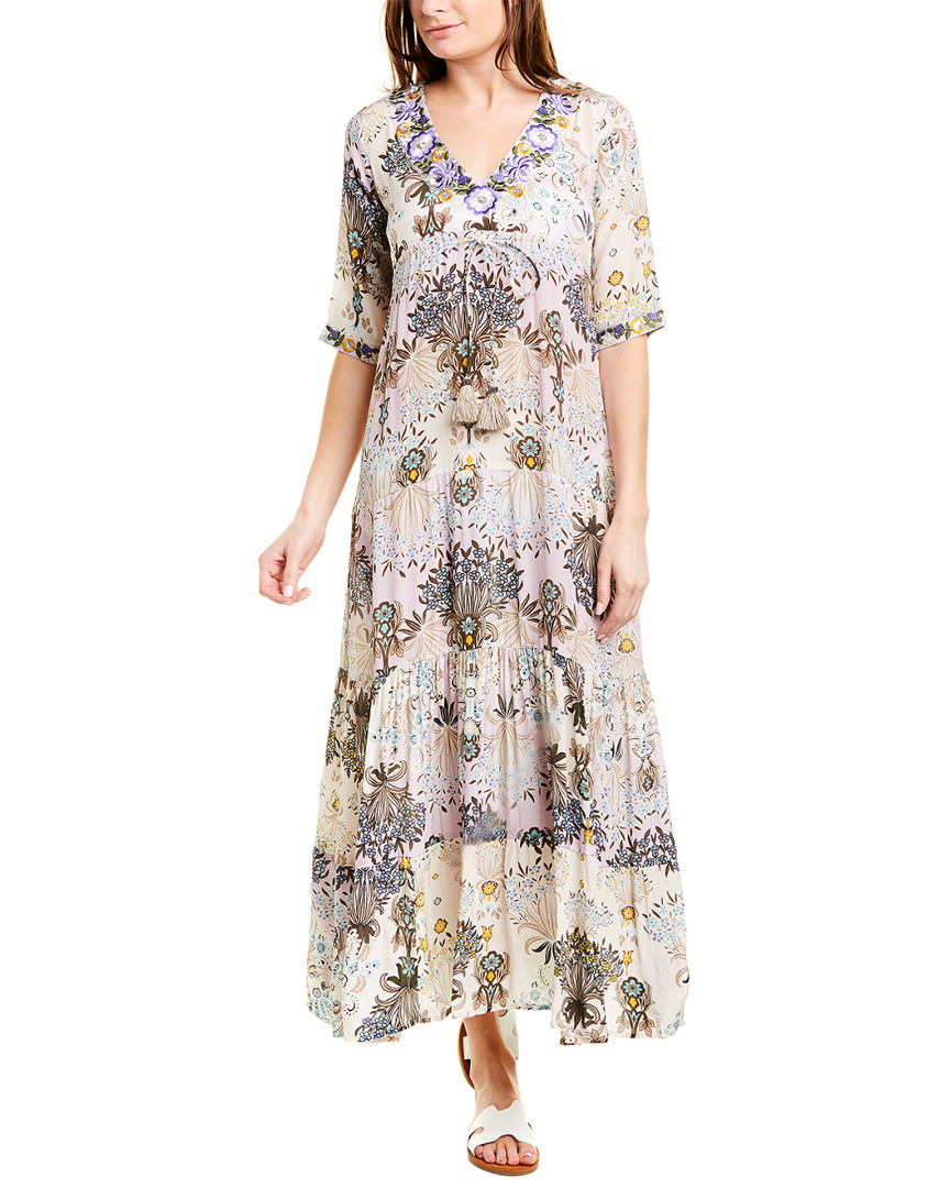 Image of TAJ by Sabrina Crippa Empire-Waist Maxi Dress