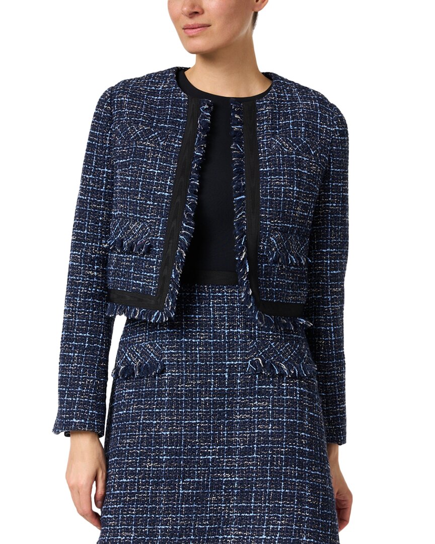 JASON WU COLLECTION BOUCLE TWEED SILK-LINED WOOL-BLEND JACKET