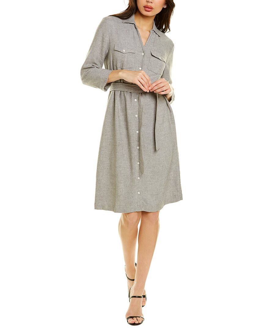 Shop J.mclaughlin Brynn Midi Dress In Grey