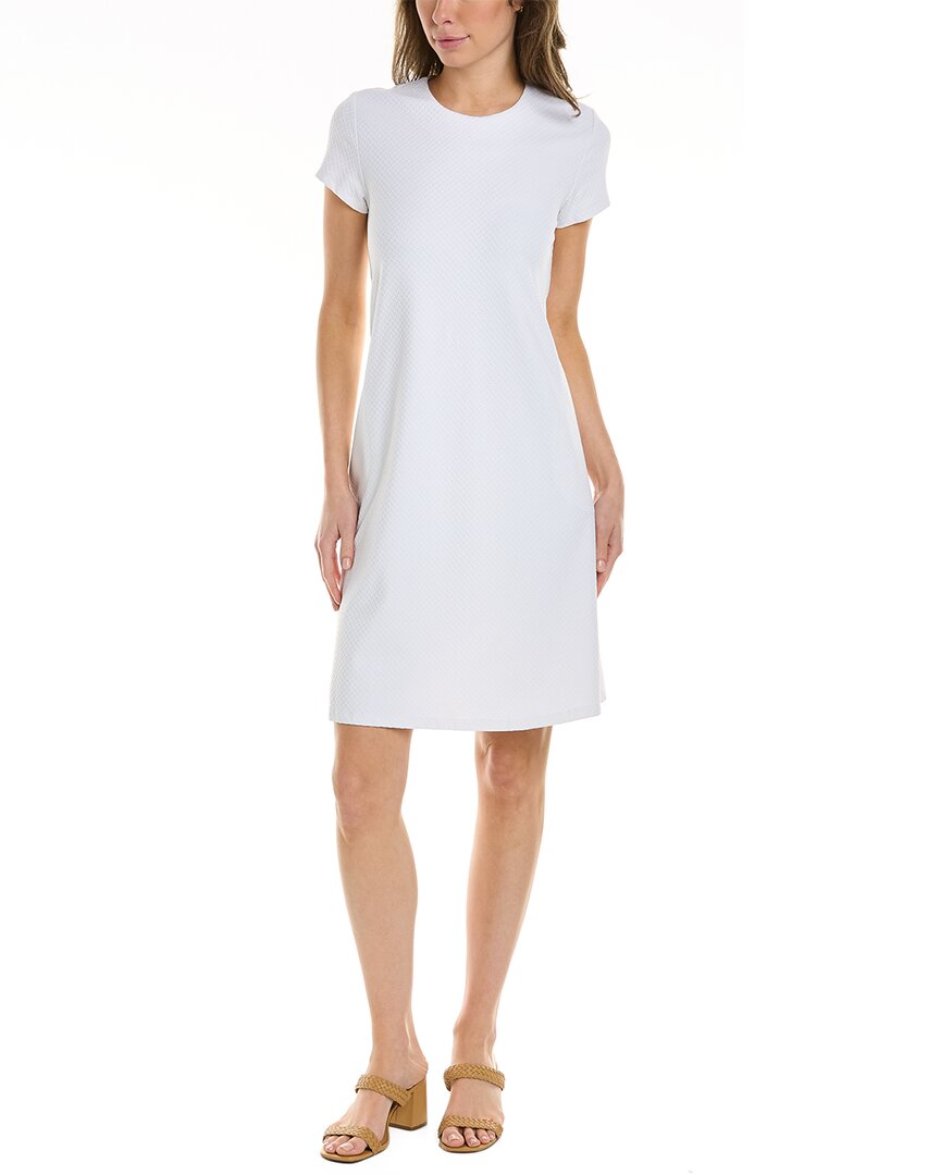 Shop J.mclaughlin Catalina Cloth Swing Mini Dress In White
