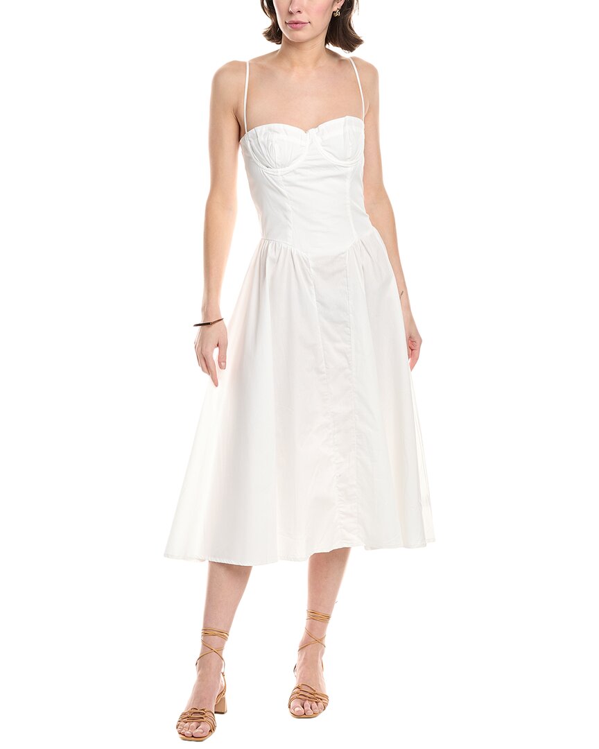 Avantlook Midi Dress In White