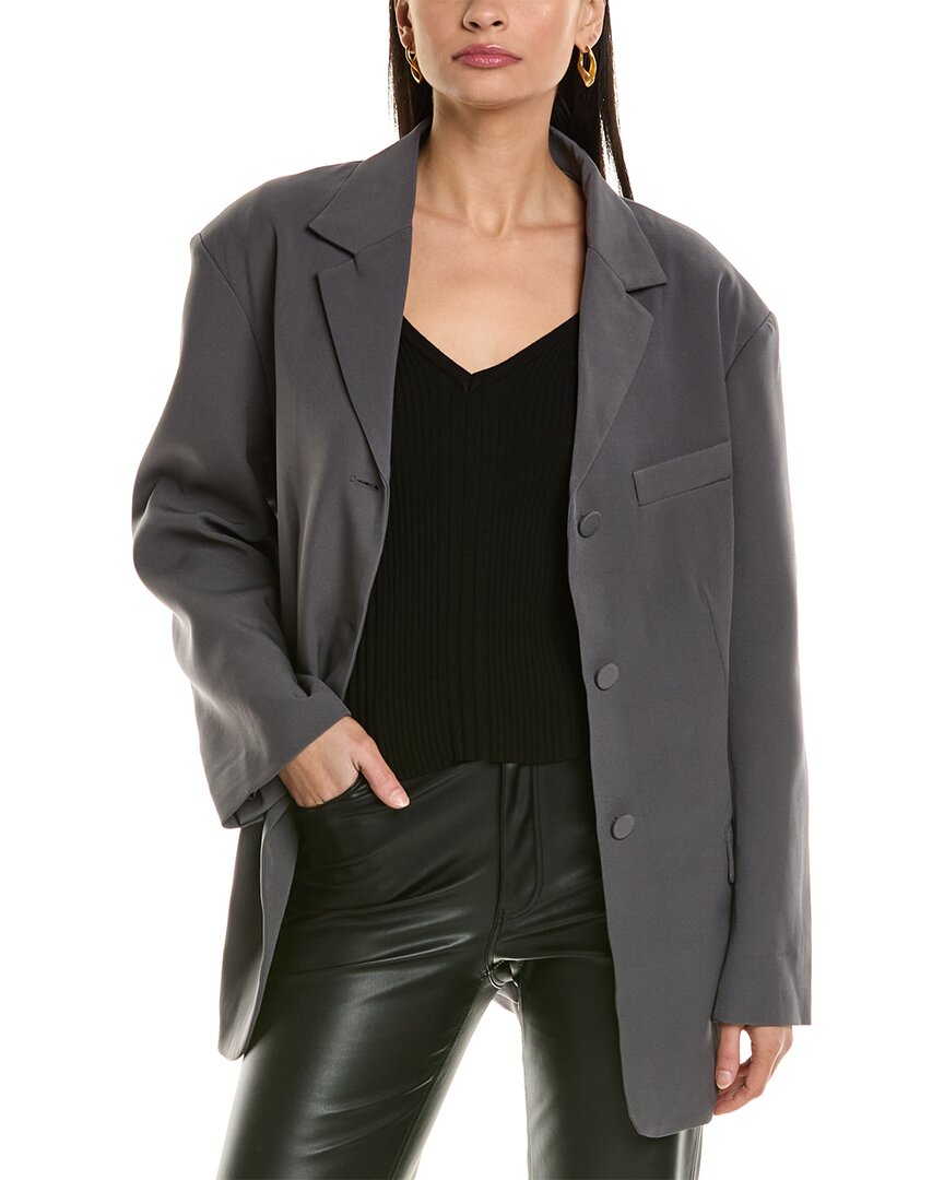 Shop Bardot Akia Oversized Blazer In Grey