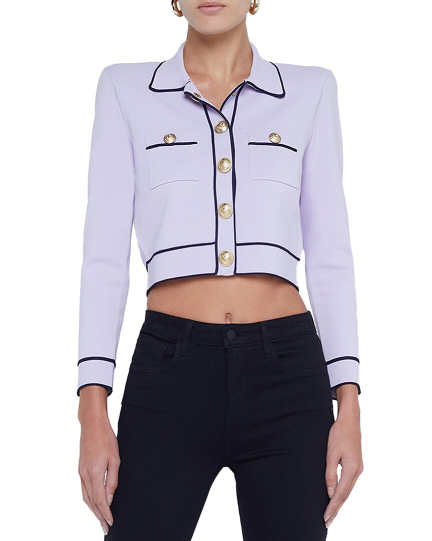 Shop L Agence L'agence Neo Crop Cardigan