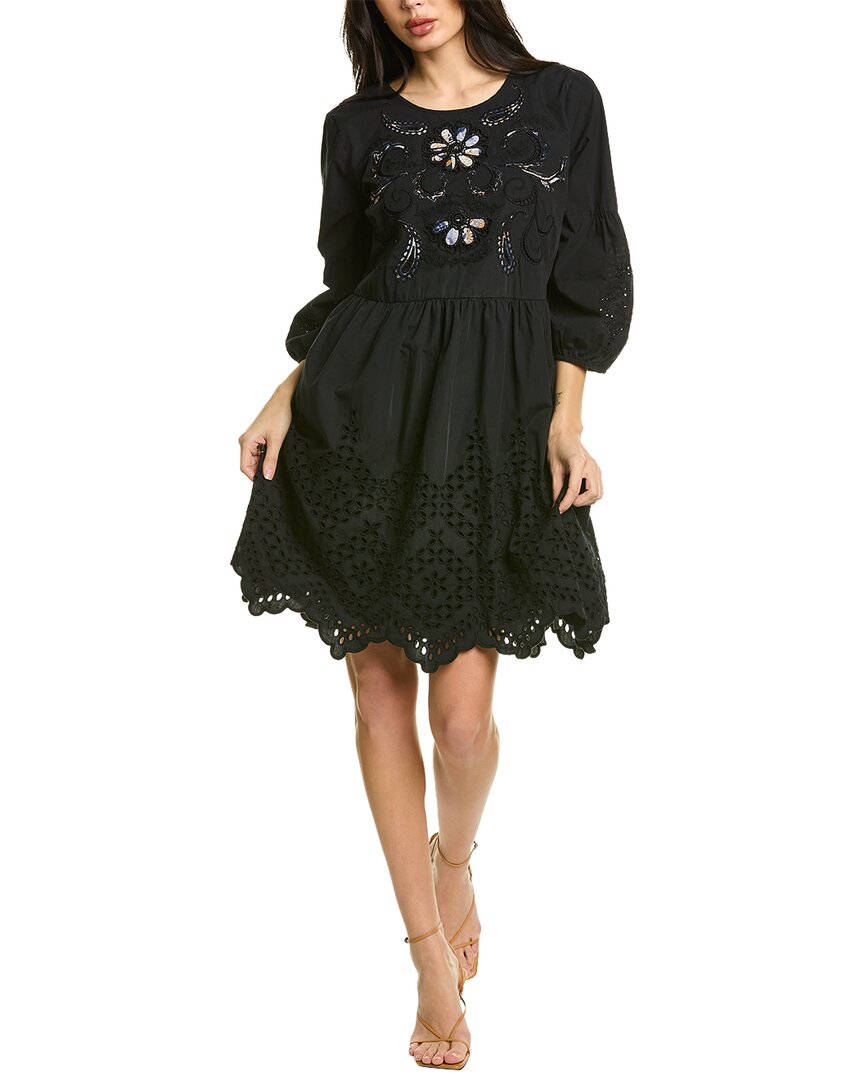 Johnny Was Merla Mini Dress In Black | ModeSens Johnny Was Merla Mini Dress In Black | ModeSens
