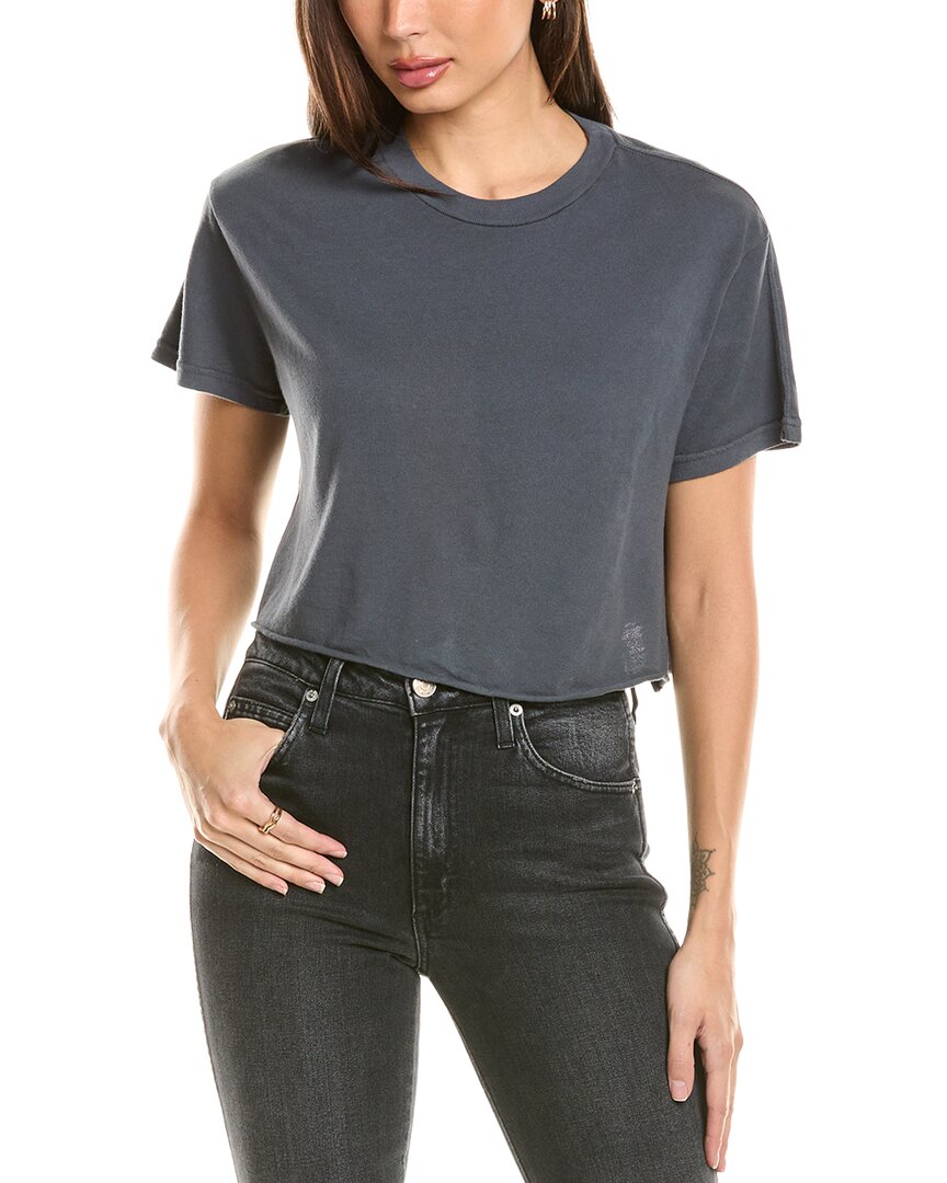 Shop Perfectwhitetee Cropped T-shirt In Blue
