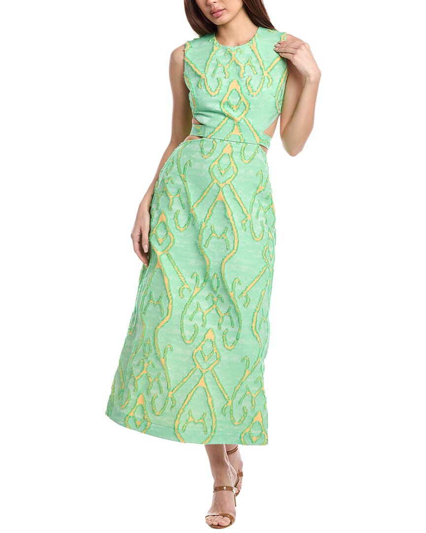 Alexis Silvio Midi Dress In Green