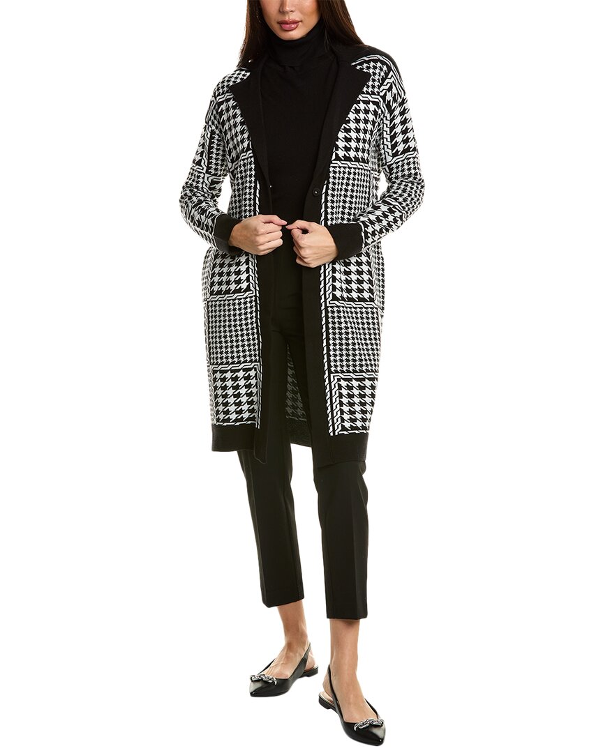 Shop T Tahari Knit Jacket In Black