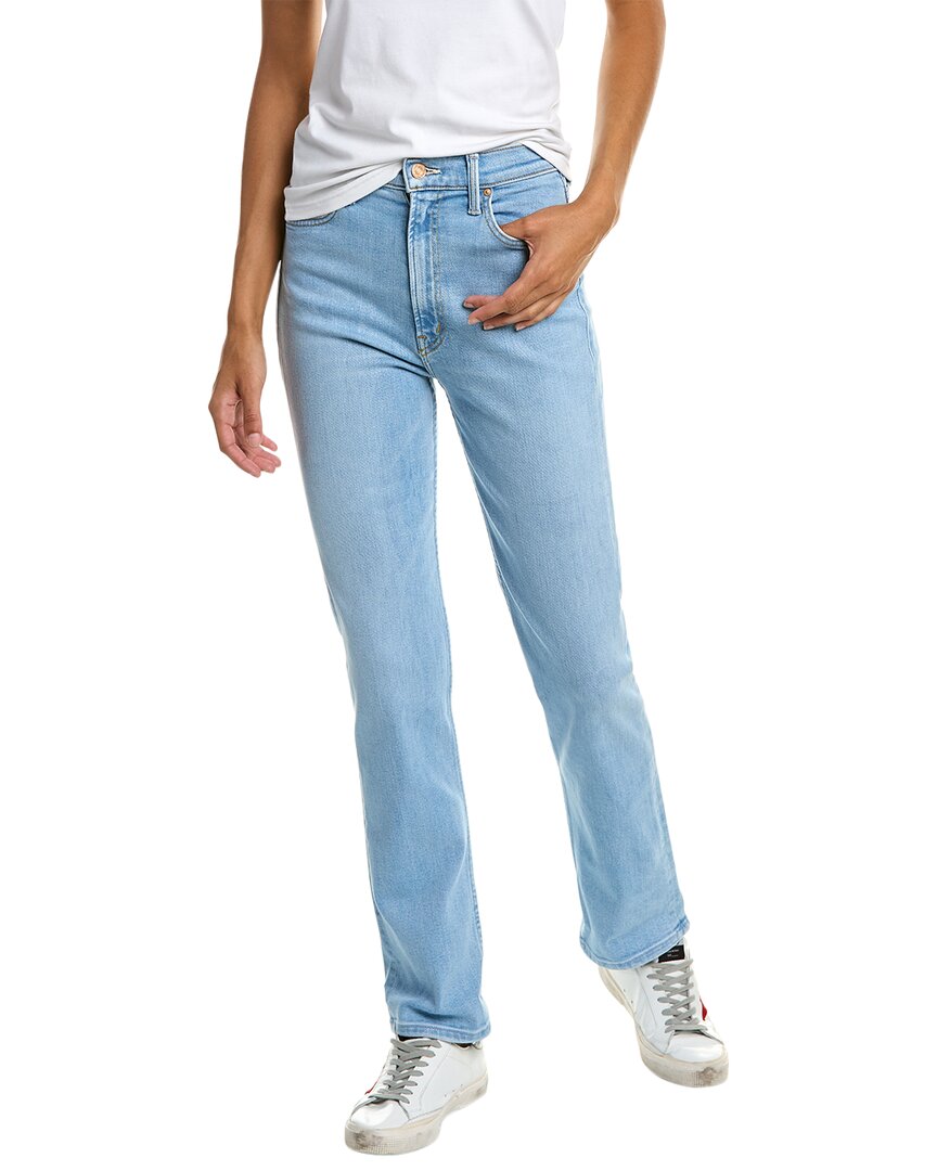 Mother The Thrasher Skimp High Waist Straight Leg Jeans In Blue