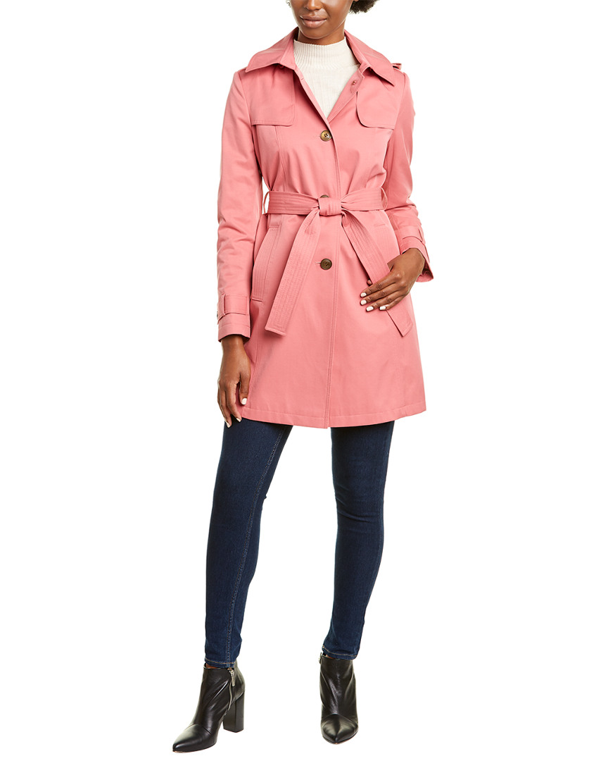 Image of Via Spiga Belted Shield Trench Coat