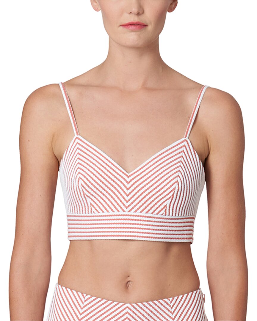 Carolina Herrera Cropped Bustier Top In Pink