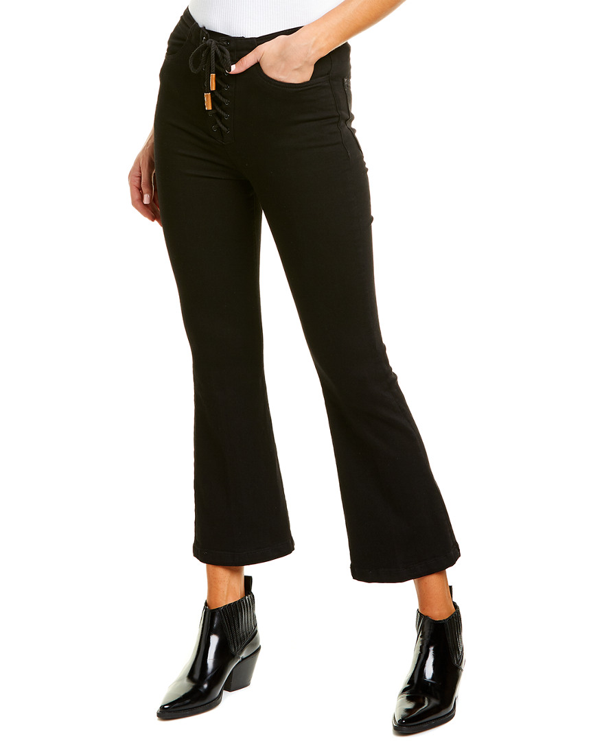 Image of FRAME Denim Corded Lace Crop Flare Jean