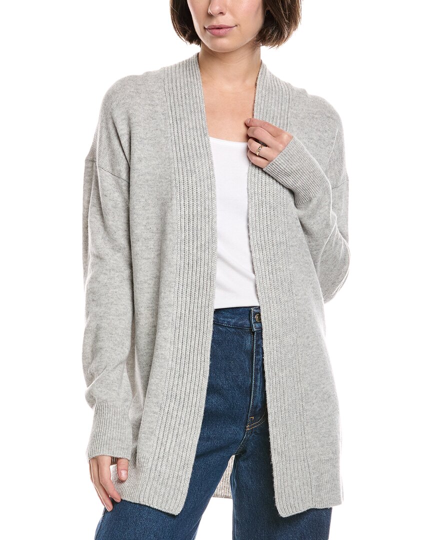 Vince Shawl Collar Cashmere Cardigan In Gray