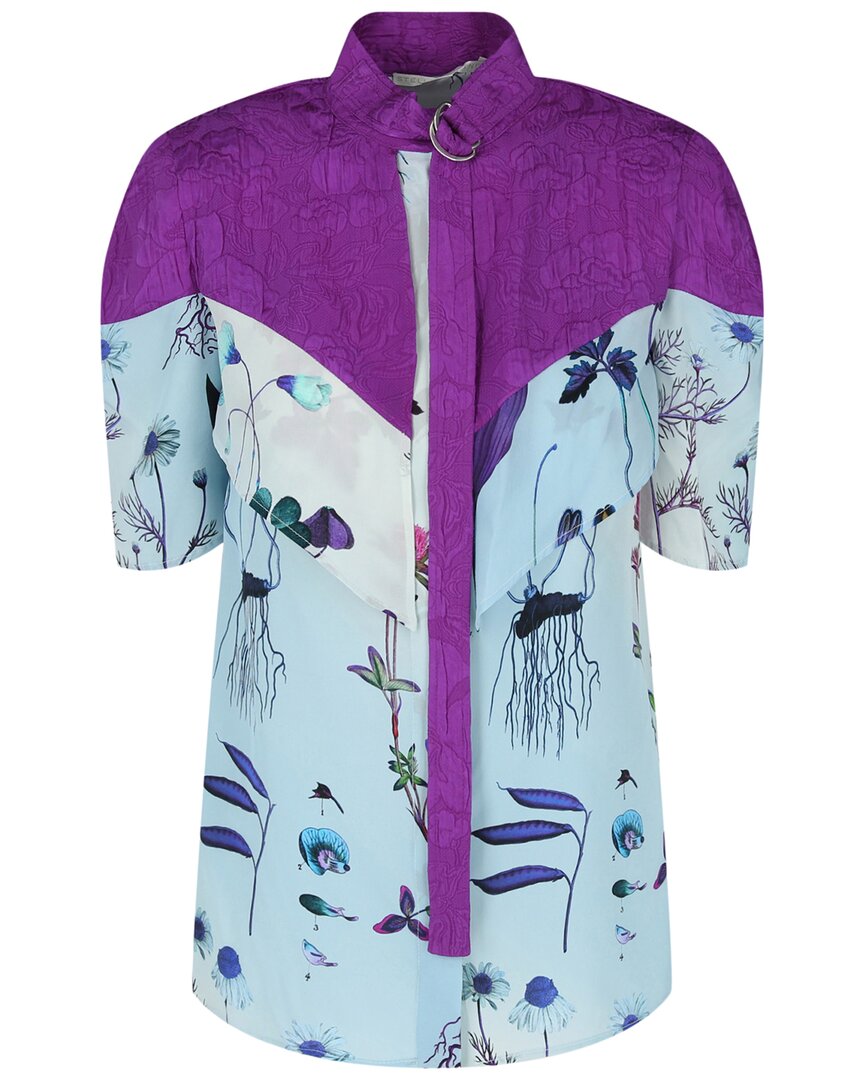 Stella Mccartney Roxanne Floral Print Silk Top