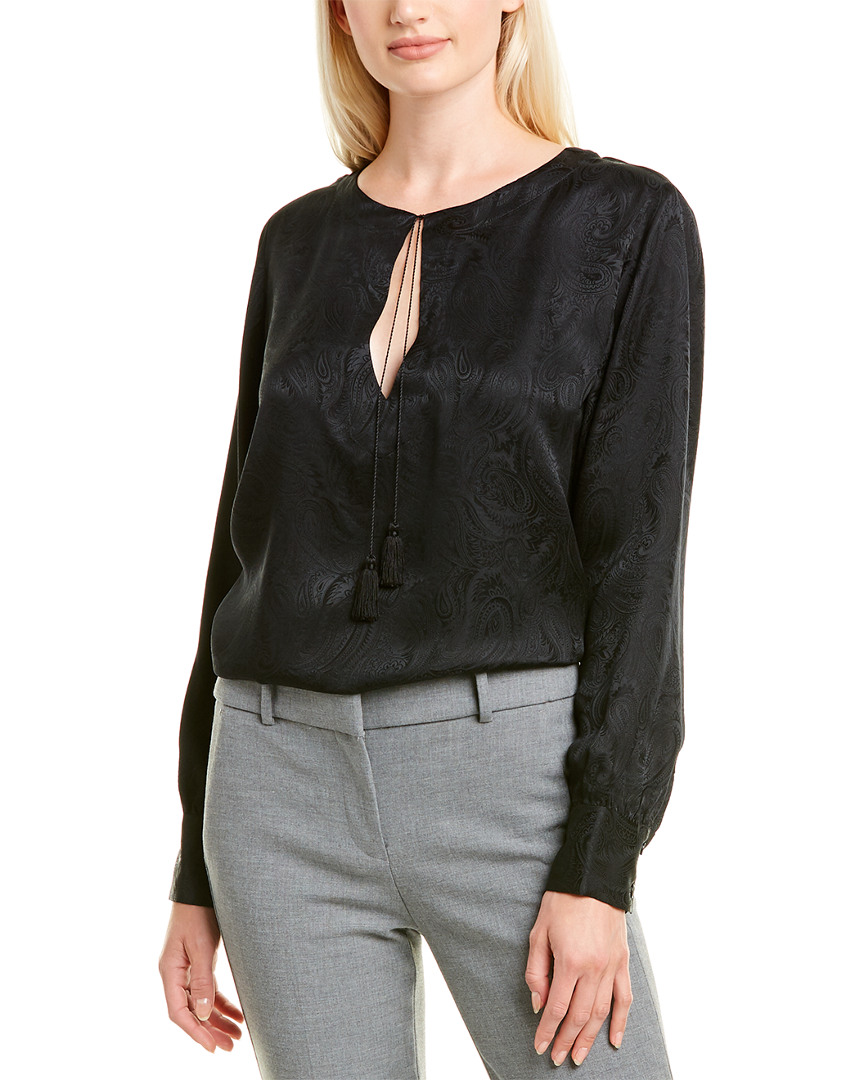 Image of Nili Lotan Lucena Silk Blouse