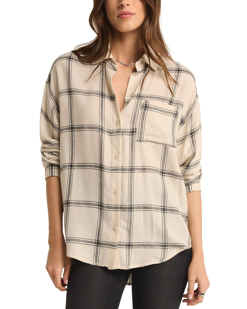 Shop Z Supply River Plaid Button Up Top