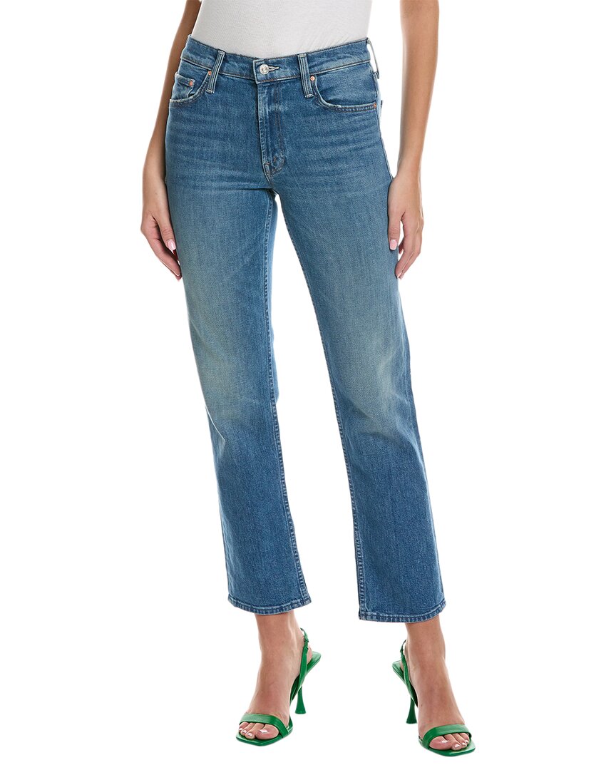 Shop Mother Denim The Smarty Pants Skimp Flashback Straight Leg Jean In Blue