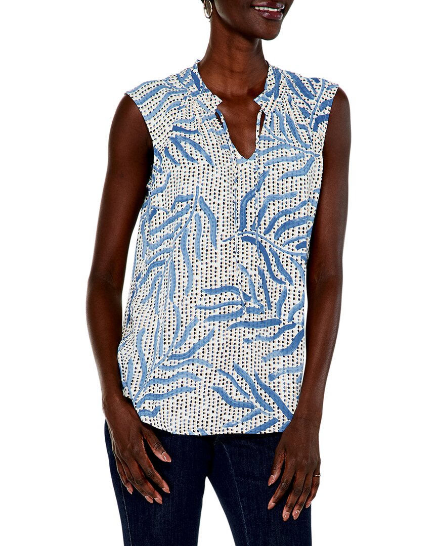 Nic + Zoe Petite Palm Dot Brushstroke-print Tank