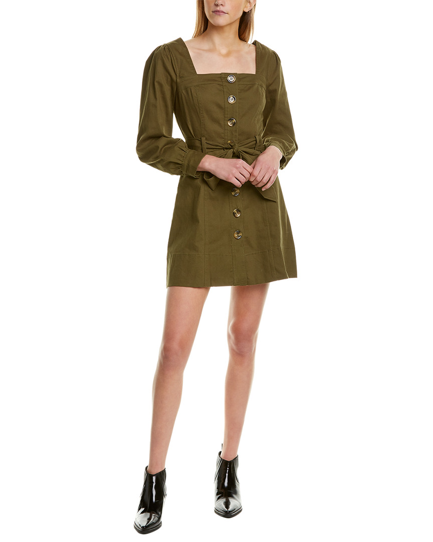 Image of J.O.A. Button Front Mini Dress