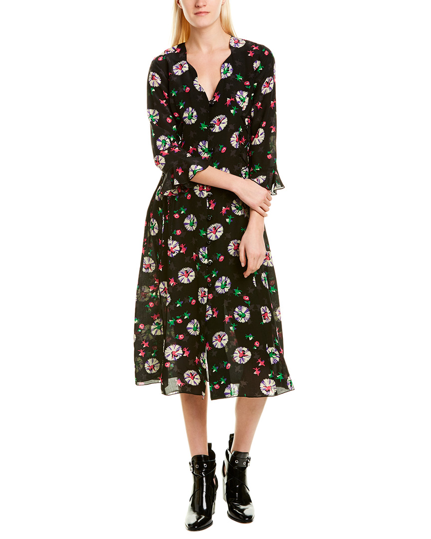 Image of Anna Sui Ballerina Silk A-Line Dress