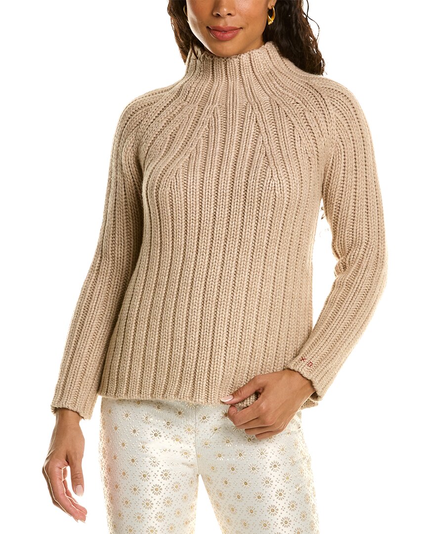 Shop Frances Valentine Shelby Wool & Cashmere-blend Sweater In Brown