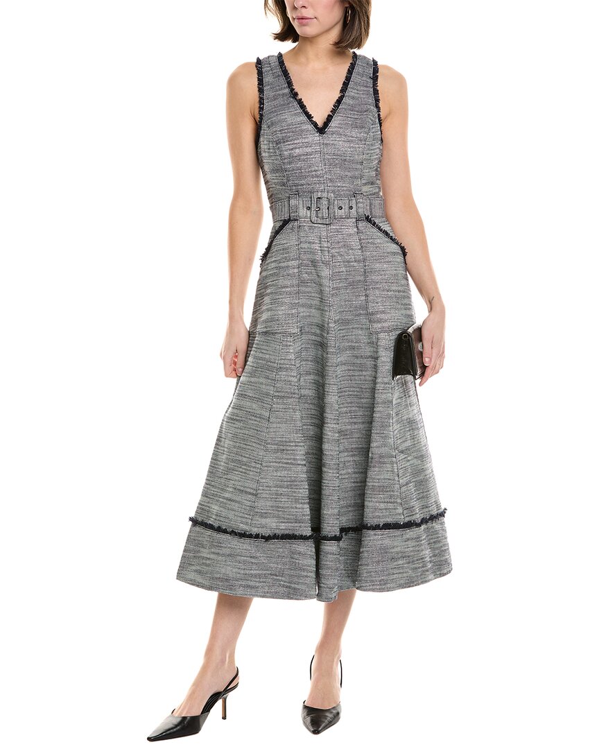 Cinq À Sept Tadi Linen-blend Midi Dress