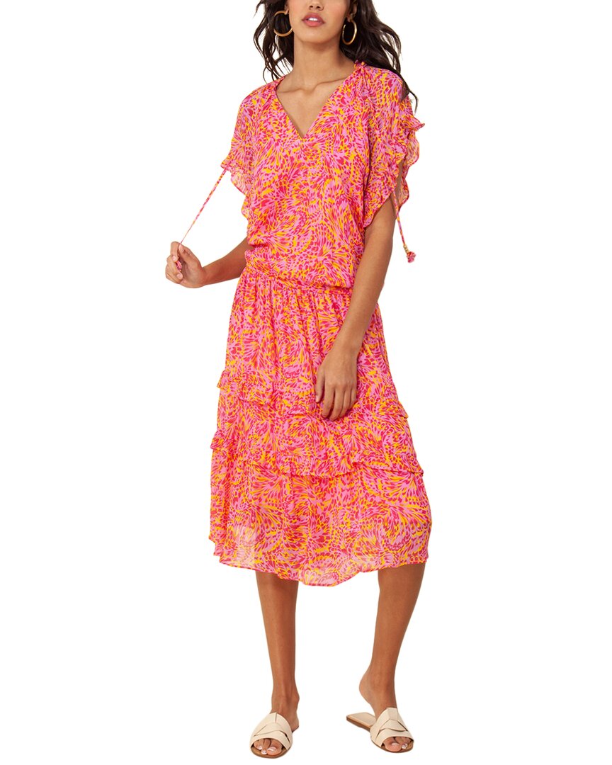 Hale Bob Midi Dress In Pink