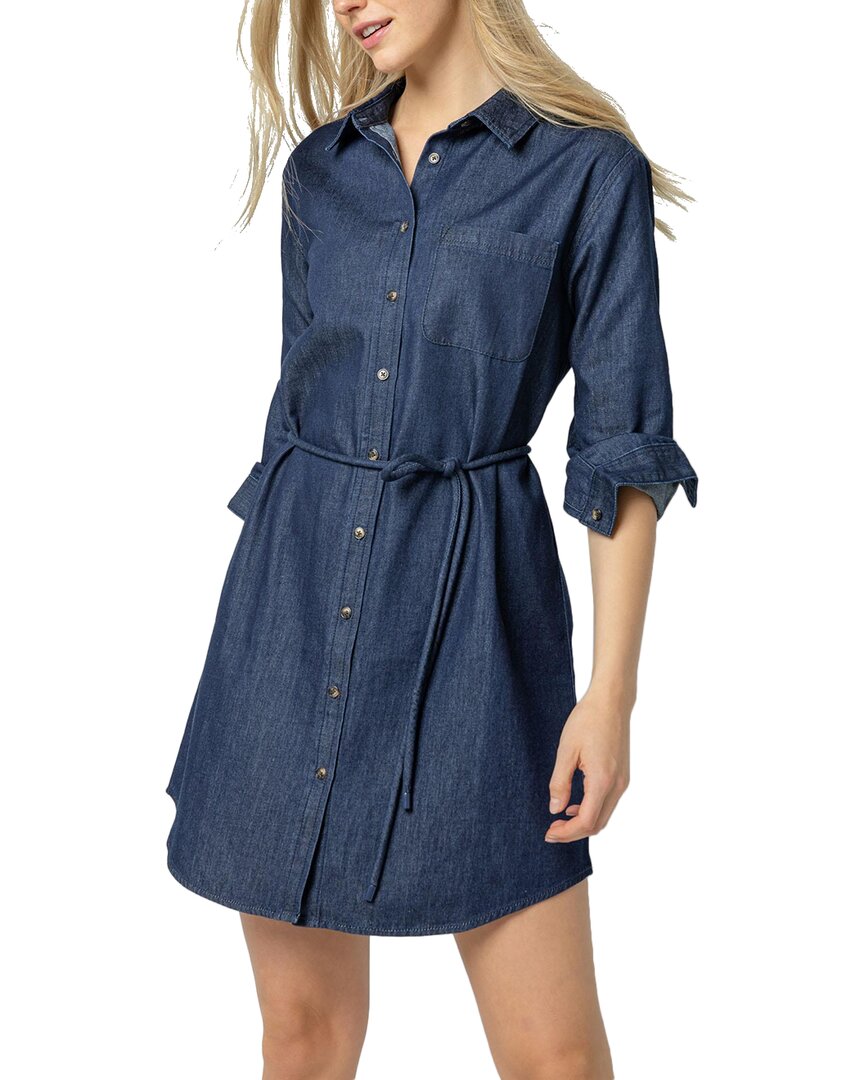 Lilla P Denim Shirtdress In Blue