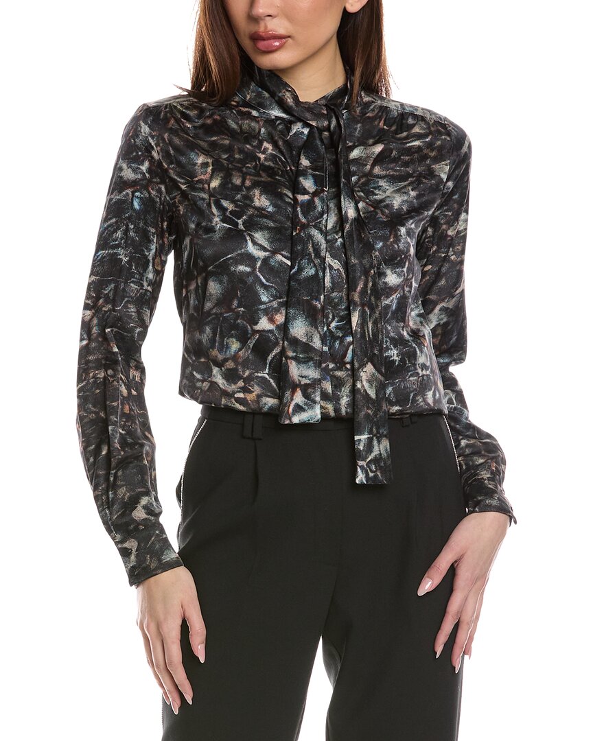 Allsaints Toni Caladesi Silk-blend Shirt