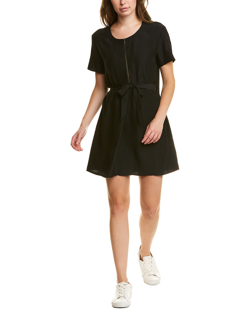 Image of TSEsay Tie-Waist Silk Tunic A-Line Dress